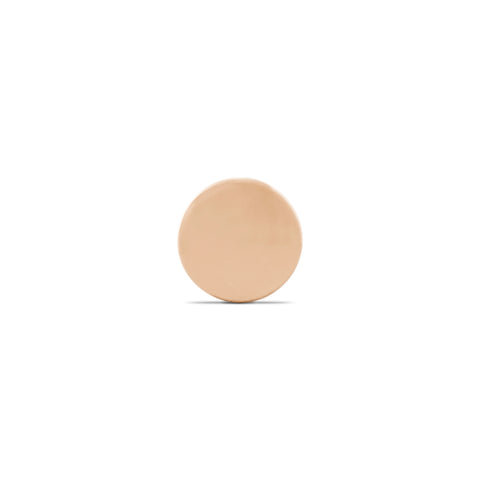 19G Disc Solid Gold Flat Back Stud - Valensole Jewelry