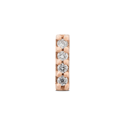 19G Barre Diamond Flat Back Stud - Valensole Jewelry