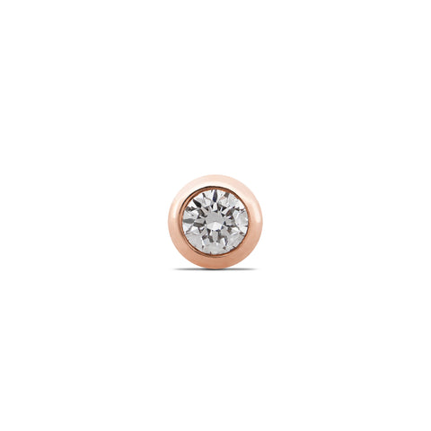 16G Calin Diamond Flat Back Stud - Valensole Jewelry
