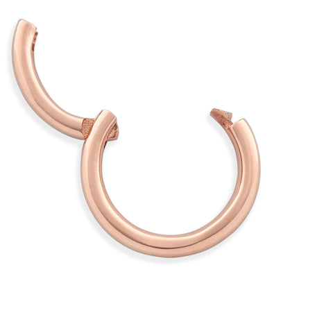 18G Eden Solid Gold Seamless Hoop Clicker - Valensole Jewelry