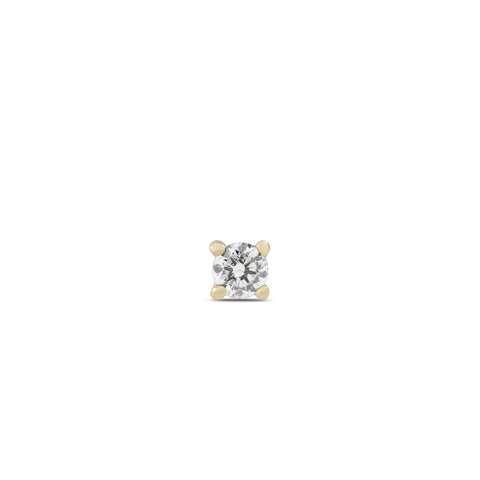 19G Hae Diamond Flat Back Stud - Valensole Jewelry