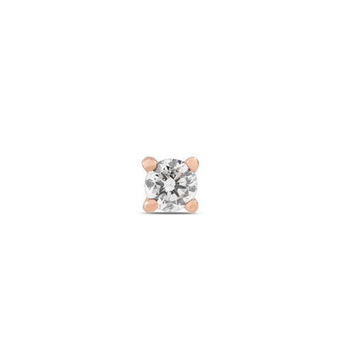 19G Hae Diamond Flat Back Stud - Valensole Jewelry
