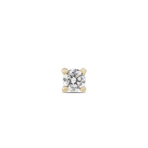 19G Hae Diamond Flat Back Stud - Valensole Jewelry
