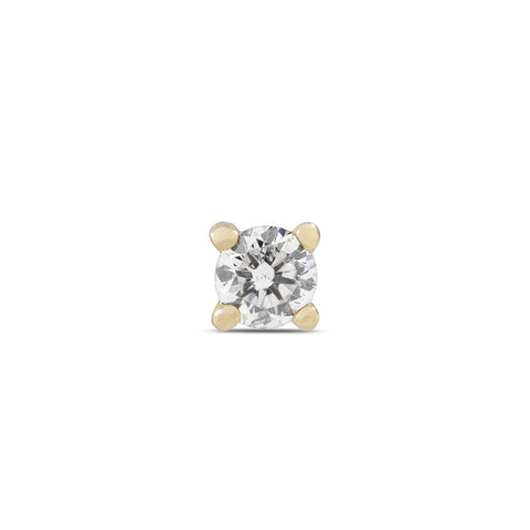 16G Hae Diamond Flat Back Stud - Valensole Jewelry