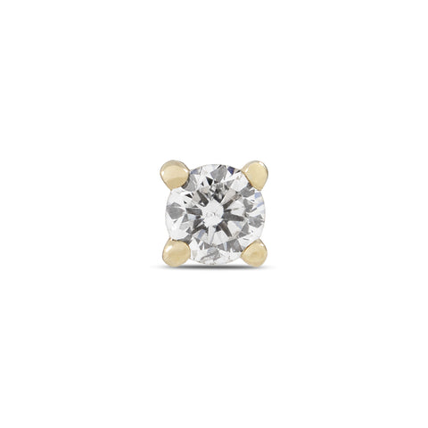 16G Hae Diamond Flat Back Stud - Valensole Jewelry