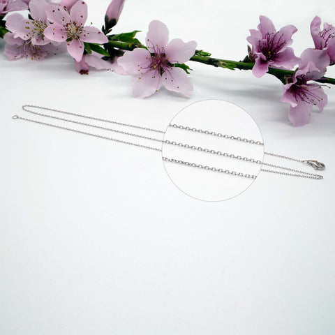 Ali Solid Gold Cable Chain Necklace - Valensole Jewelry