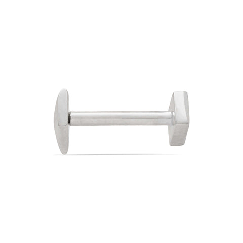 16G Dita Diamond Shaped Solid Gold Flat Back Stud - Valensole Jewelry