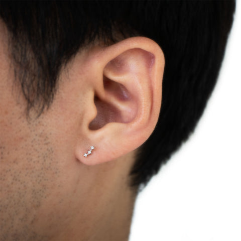 19G Rhea Constellation Diamond Flat Back Stud - Valensole Jewelry