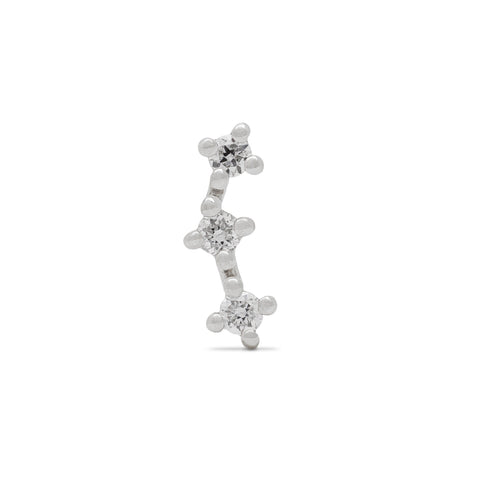 16G Rhea Constellation Diamond Flat Back Stud - Valensole Jewelry
