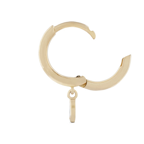 Seren Diamond Huggie Hoop Earring - Valensole Jewelry