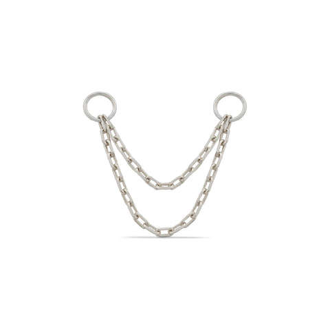 Ali Double Cable Link Connector Ear Chain - Valensole Jewelry