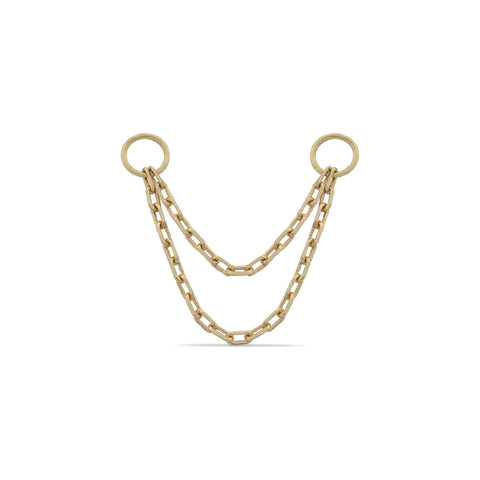 Ali Double Cable Link Connector Ear Chain - Valensole Jewelry
