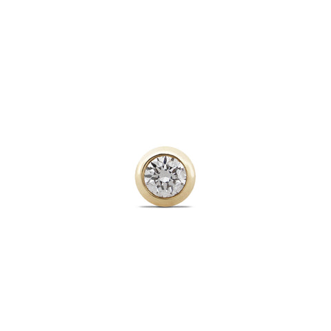 16G Calin Diamond Flat Back Stud - Valensole Jewelry