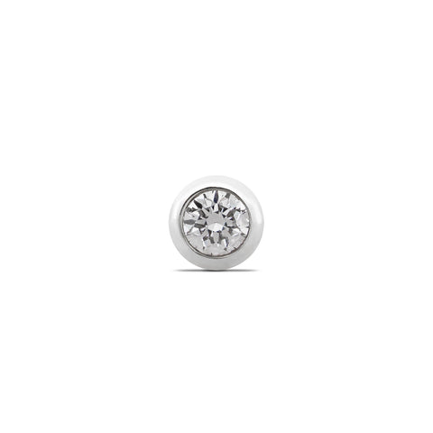16G Calin Diamond Flat Back Stud - Valensole Jewelry
