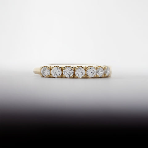 Dany Diamond Huggie Hoop Earring - Half - Valensole Jewelry