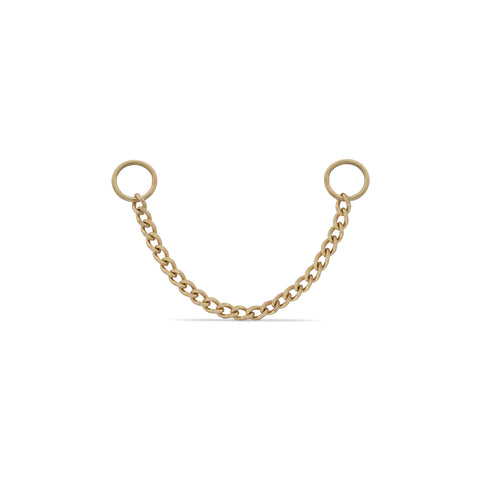 Hayden Single Cuban Link Connector Ear Chain - Valensole Jewelry