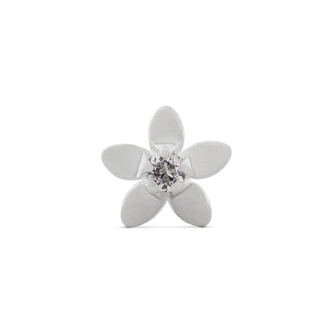 19G Jasmine Diamond Flat Back Stud - Valensole Jewelry