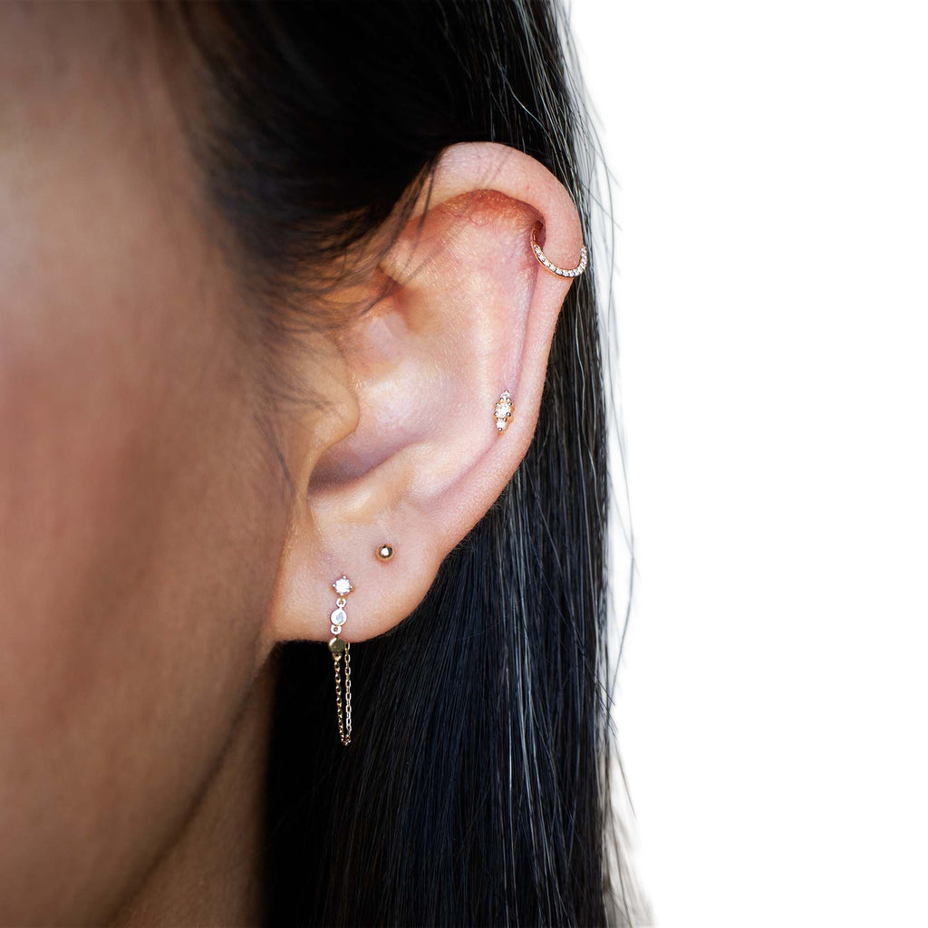 Diamond helix hoop Clearance