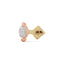 16G Ari Marquise Diamond Flat Back Stud