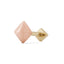 16G Tino Pyramid Solid Gold Flat Back Stud