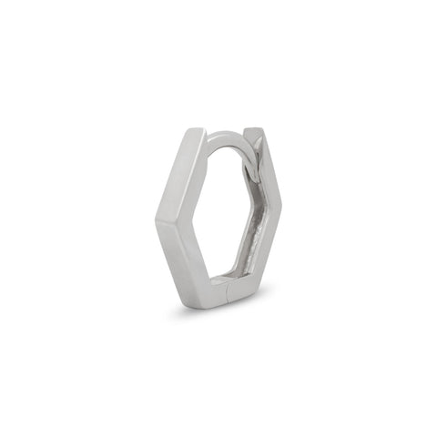 18G Dev Solid Gold Hexagon Hoop Clicker