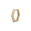 18G Dev Solid Gold Hexagon Hoop Clicker