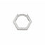 16G Dev Solid Gold Hexagon Hoop Clicker