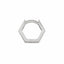 18G Dev Solid Gold Hexagon Hoop Clicker