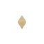 16G Dita Diamond Shaped Solid Gold Flat Back Stud