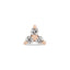 16G Amis Diamond Trio Stud Dos Plat