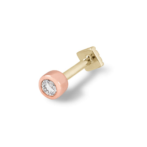 16G Calin Diamant Dos Plat Stud