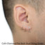 16G Calin Diamant Dos Plat Stud