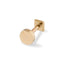 19G Disc Solid Gold Flat Back Stud