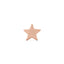 16G Espy Star Solid Gold Flat Back Stud