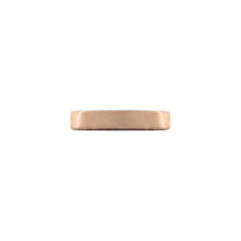 19G Kat Arched Bar Solid Gold Flat Back Stud