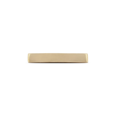 16G Kat Arched Bar Solid Gold Flat Back Stud