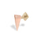 16G Tetra Solid Gold Flat Back Stud