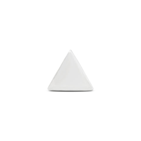 16G Triangle Solid Gold Flat Back Stud