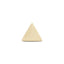 16G Triangle Solid Gold Flat Back Stud