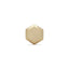 19G Akai Hexagon Shaped Solid Gold Flat Back Stud