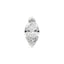 19G Ari Marquise Diamond Flat Back Stud