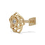 16G Bela Rose Diamond Flat Back Stud