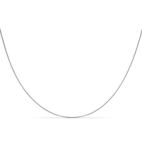 Gwen Solid Gold Box Chain Necklace