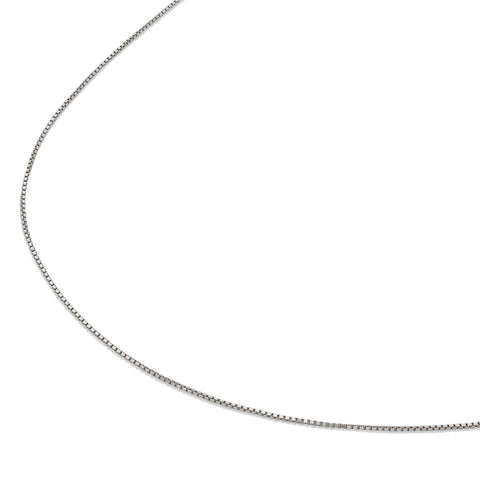 Gwen Solid Gold Dainty Box Chain Necklace
