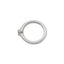 16G Brie Solitaire Diamond Seamless Hoop Clicker