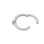 18G Brie Solitaire Diamond Seamless Hoop Clicker