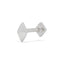 16G Dita Diamond Shaped Solid Gold Flat Back Stud