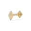 16G Dita Diamond Shaped Solid Gold Flat Back Stud