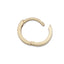 18G Elli Solid Gold Thick Round Hoop Clicker