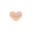 16G Heart Solid Gold Flat Back Stud